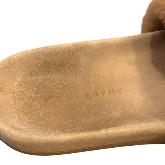 Jenni Kayne Shearling Slide Sandals Natural 40 - Picture 6 of 7